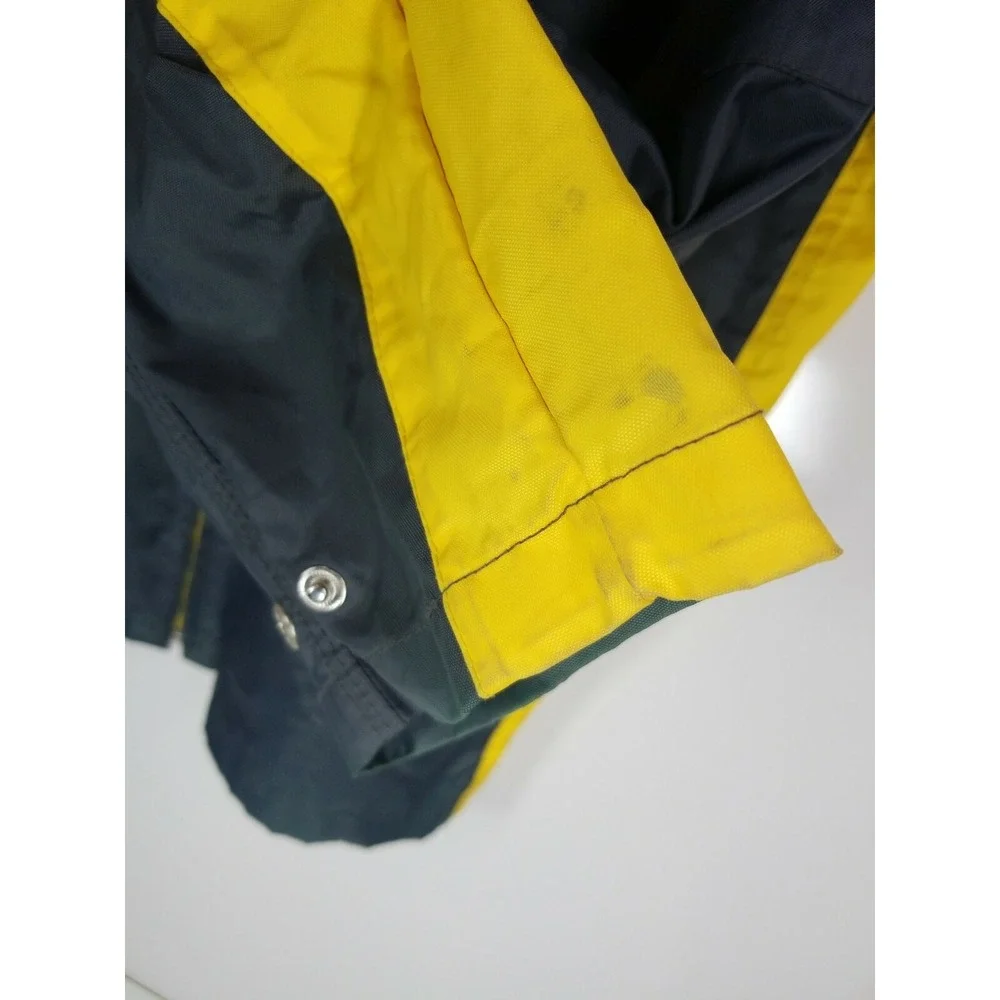 Tommy Jeans Jacket Men's Size Large Hilfiger Windbreaker Nylon Green & Yellow